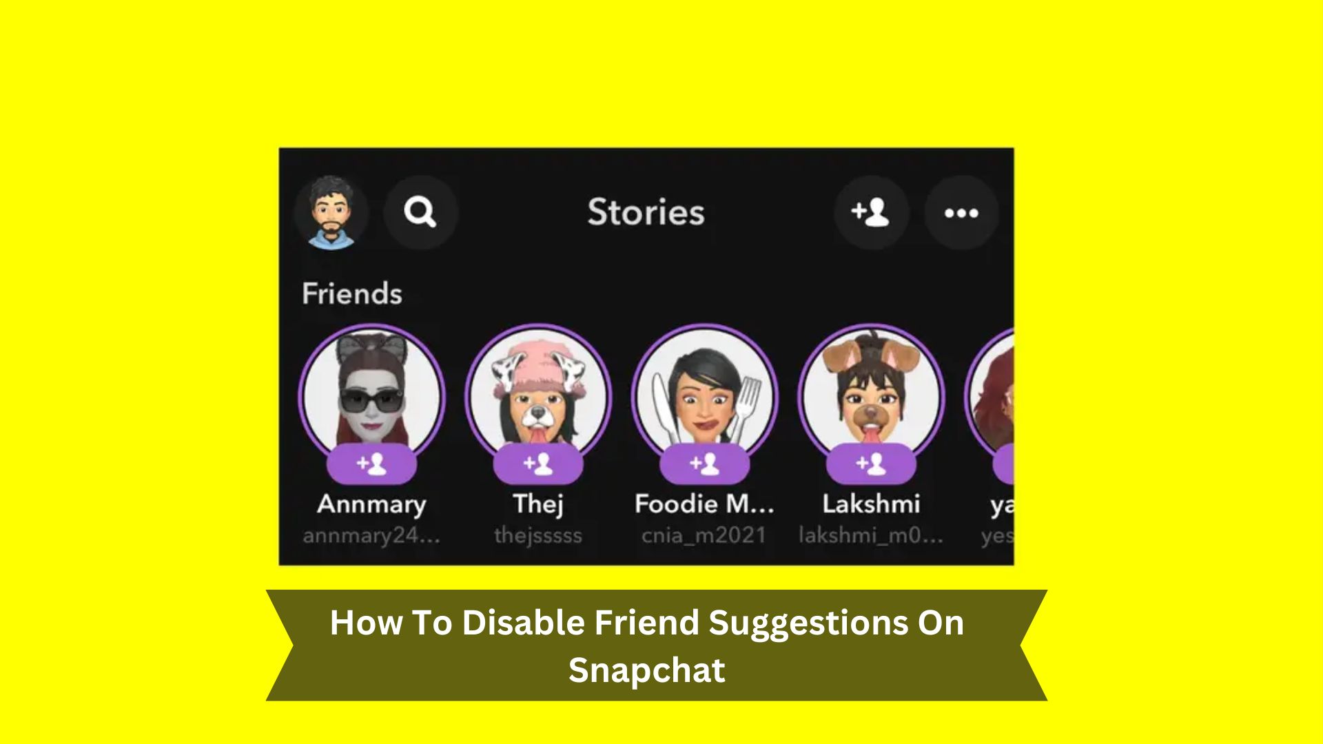 How To Disable Friend Suggestions On Snapchat